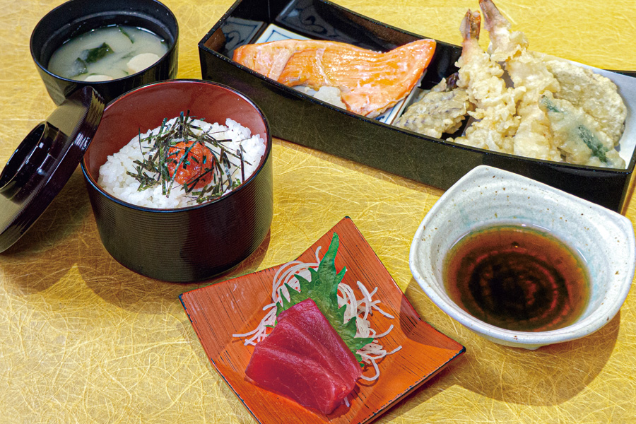 定食メニューの例